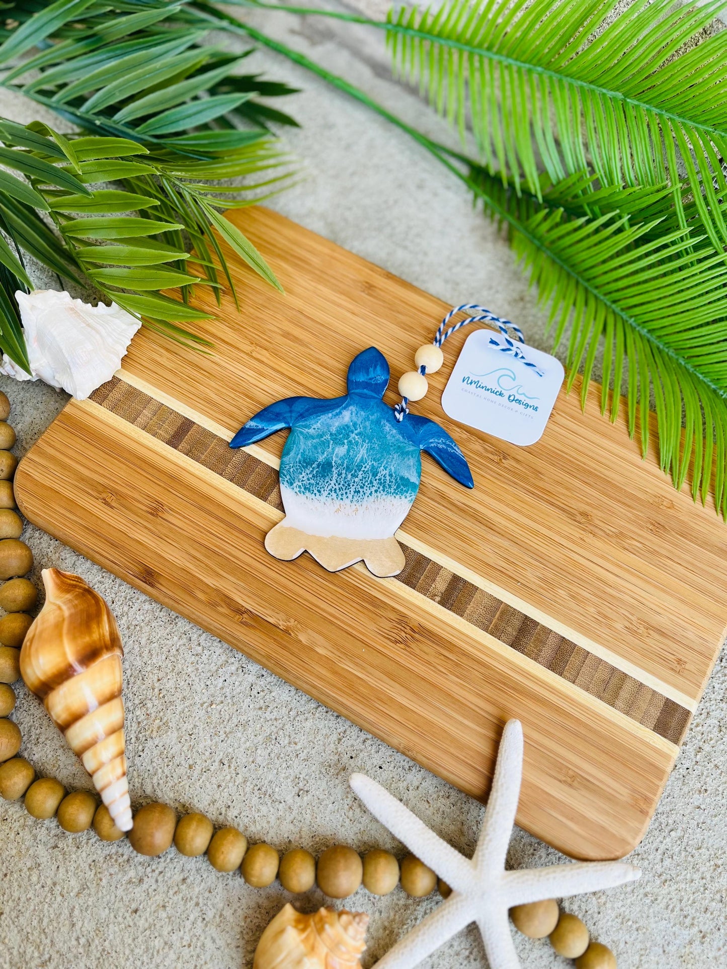 Sea Turtle Ocean Resin Ornament