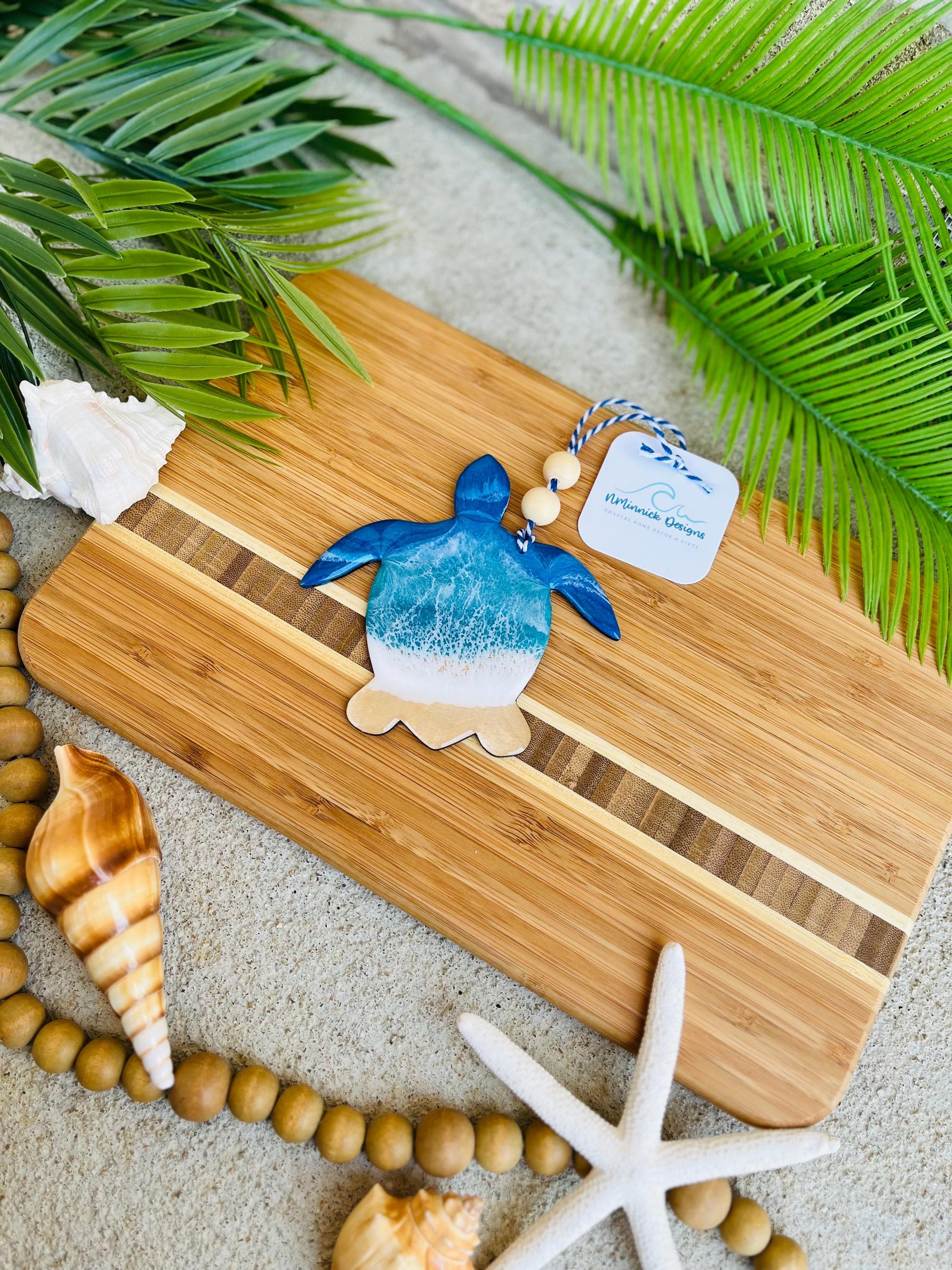 Sea Turtle Ocean Resin Ornament