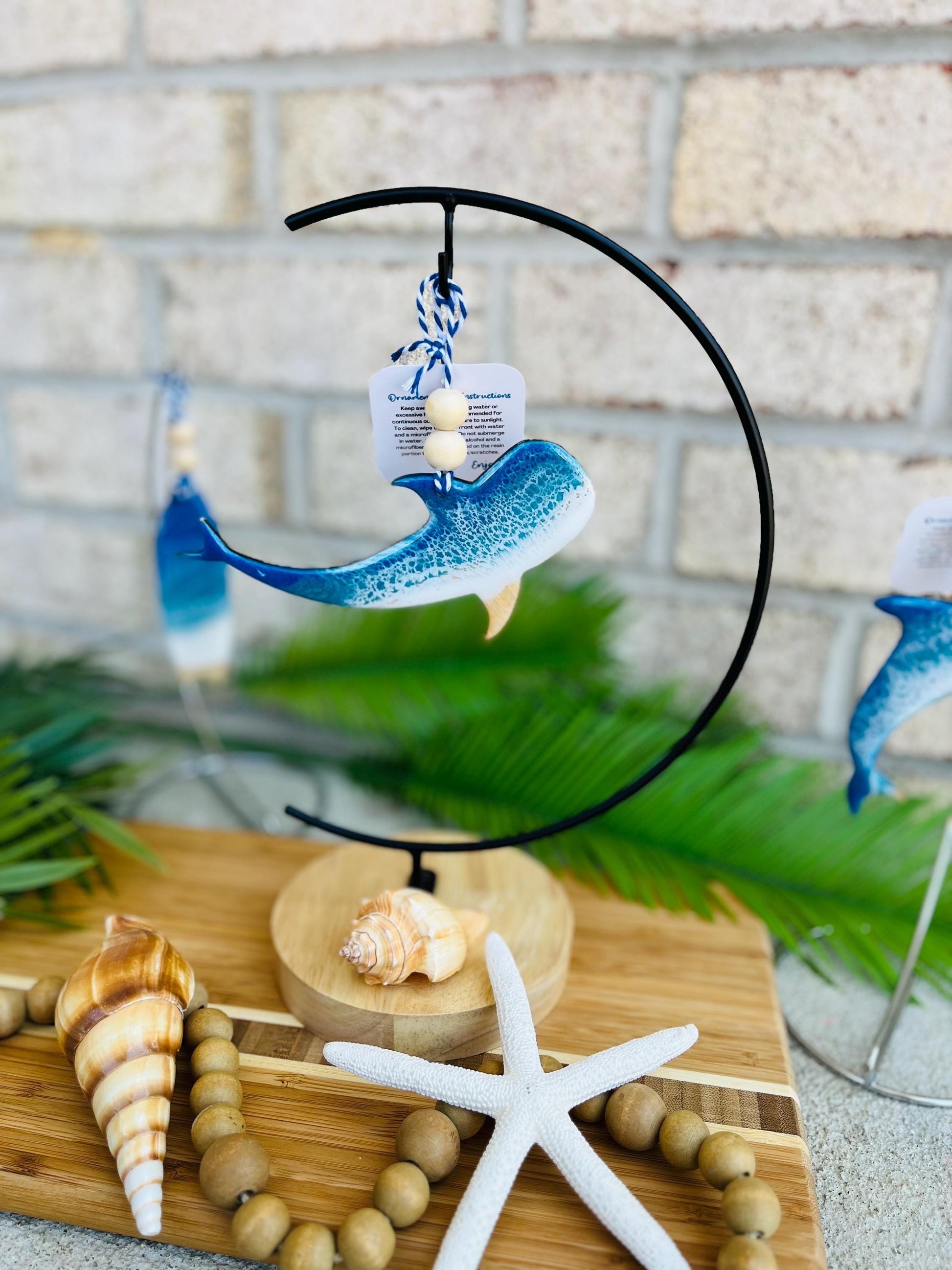 Whale Shark Ocean Resin Ornament