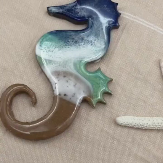 Seahorse Wall Decor, Seahorse Wall Art, Beach House Decor, Ocean Wall Art, Coastal Wall Art, Sea Life Art