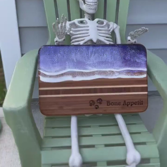 Bone Appetit - Halloween Charcuterie Board, Halloween Kitchen, Coastal Halloween, Halloween Humor, Halloween Party Decor, Spooky Season