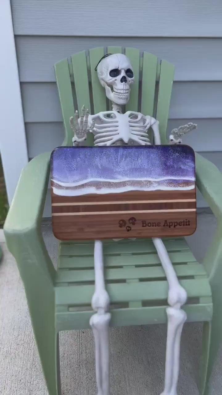 Bone Appetit - Halloween Charcuterie Board, Halloween Kitchen, Coastal Halloween, Halloween Humor, Halloween Party Decor, Spooky Season