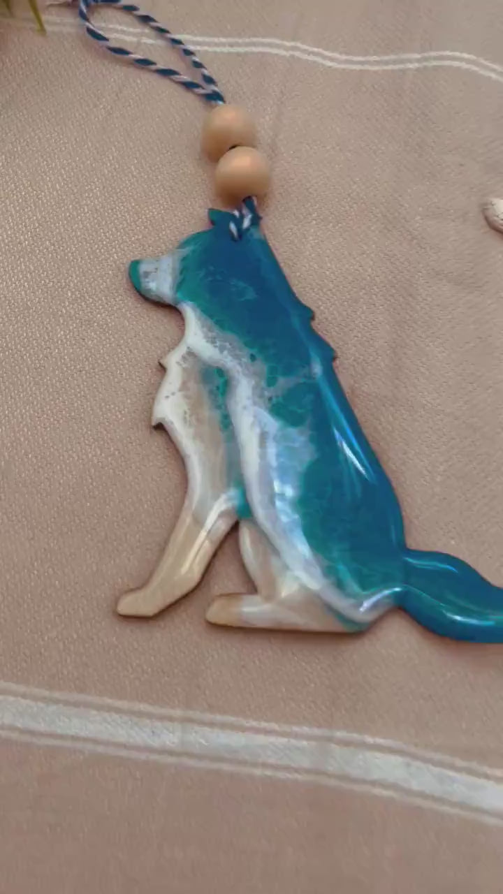 Dog Ornament, Resin Ornaments, Gifts for Dog Owners, Dog Gift, Christmas In July, Summer Gift, Dog Decor, Beach Ornament