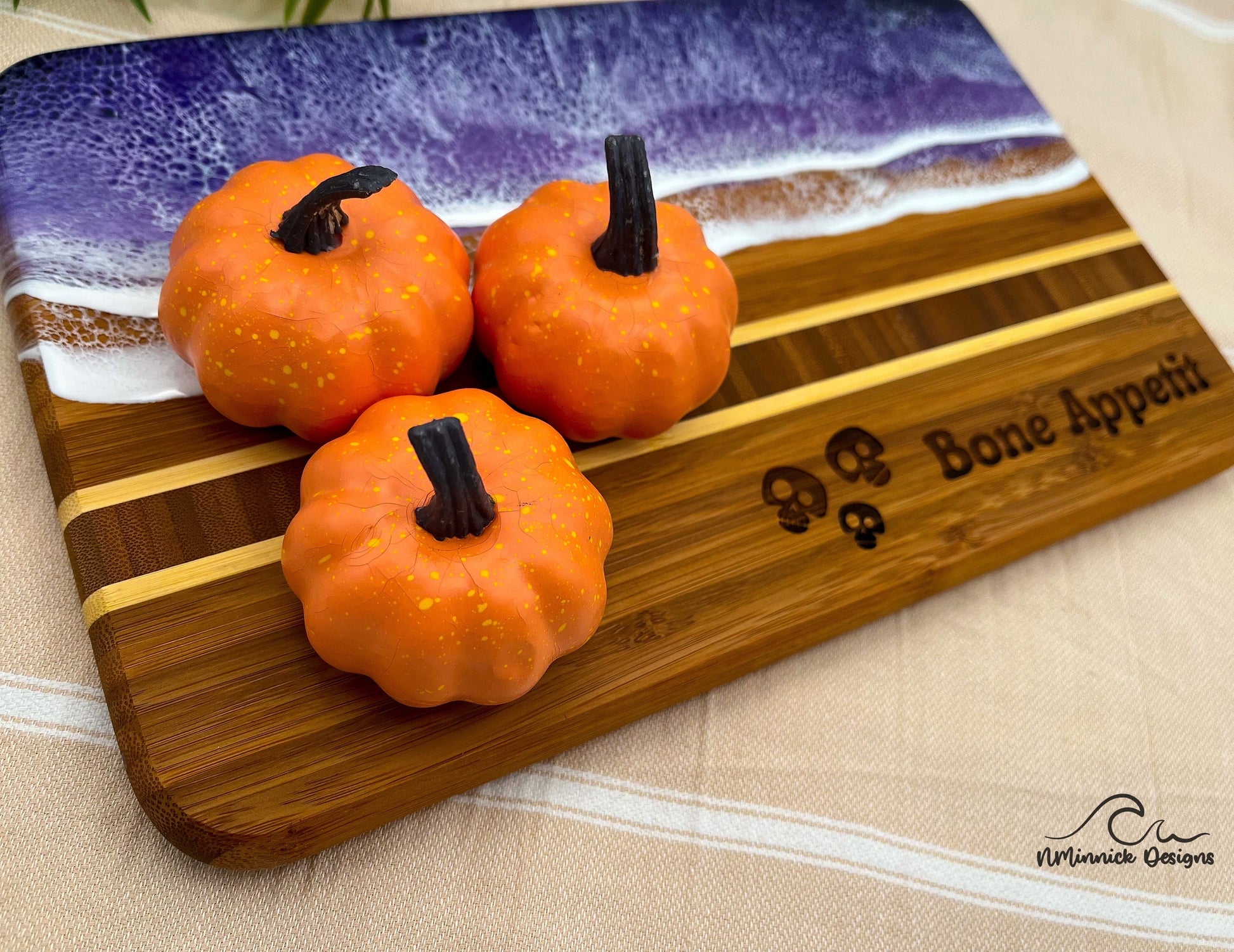 Bone Appetit - Halloween Charcuterie Board, Halloween Kitchen, Coastal Halloween, Halloween Humor, Halloween Party Decor, Spooky Season