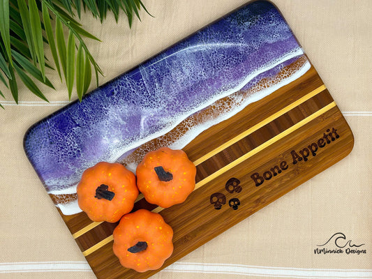 Bone Appetit - Halloween Charcuterie Board, Halloween Kitchen, Coastal Halloween, Halloween Humor, Halloween Party Decor, Spooky Season