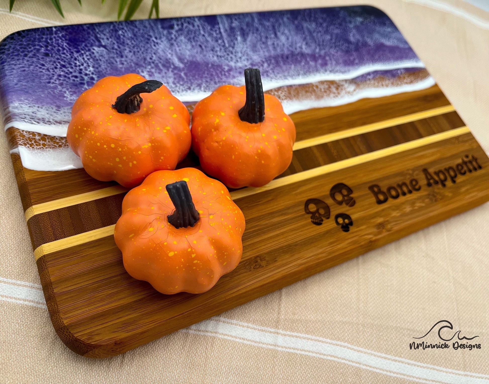 Bone Appetit - Halloween Charcuterie Board, Halloween Kitchen, Coastal Halloween, Halloween Humor, Halloween Party Decor, Spooky Season